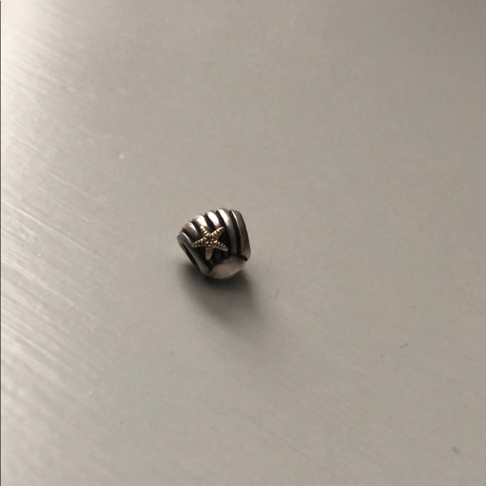 Pandora clam with gold starfish